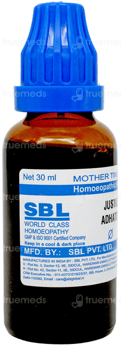 Sbl Justicia Adhatoda Q Mother Tincture 30Ml